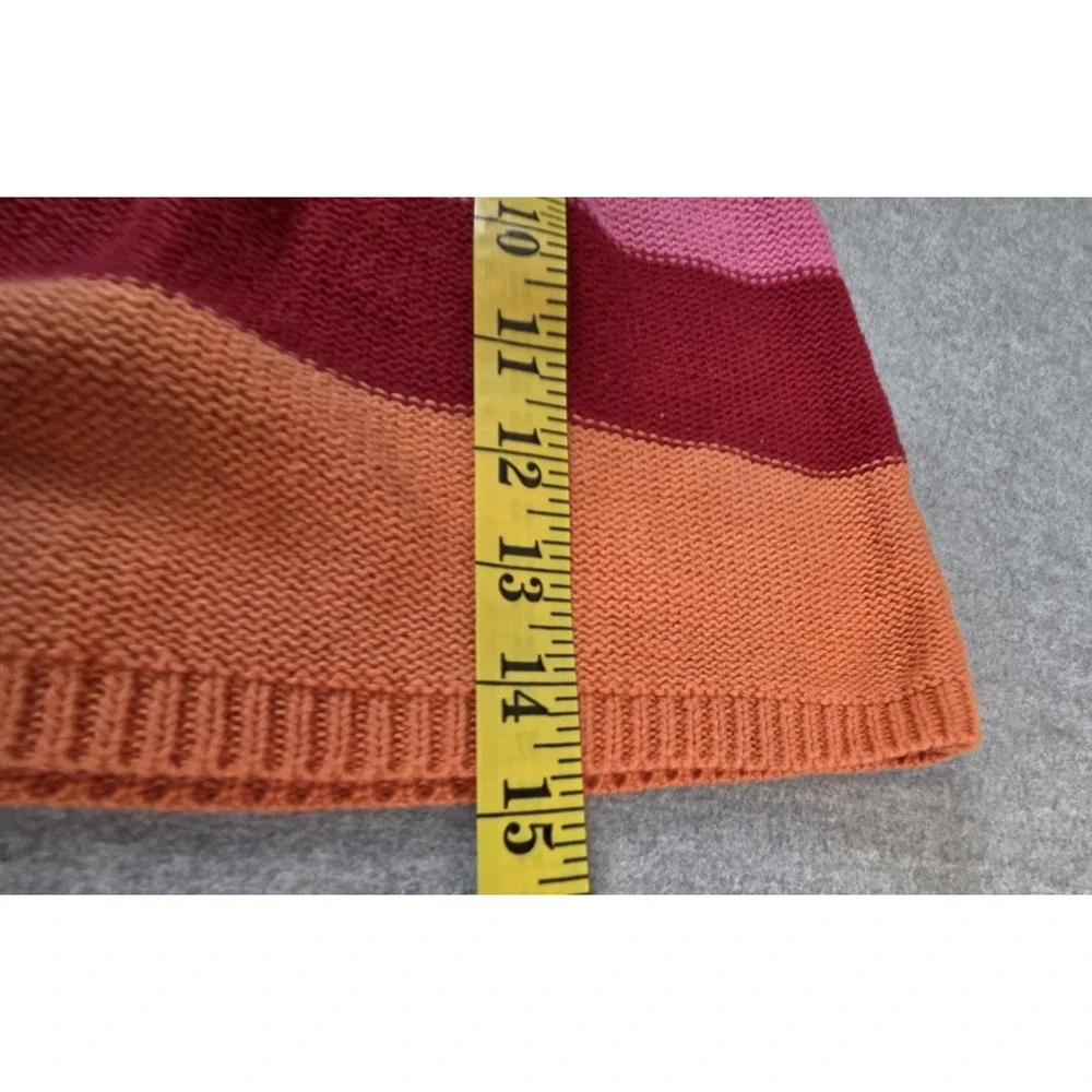 Baby Gap Girls Sweater Dress 3-6 Mos Rainbow Stripe Knit‎ Long Retro Y2K Buttons